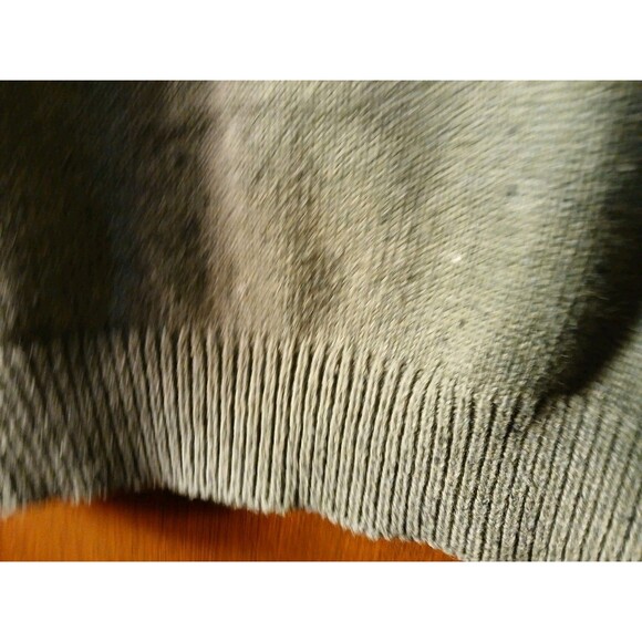 CHAPS Mens LARGE Green W/ Navy BLEND & NAVY  Logo COTTON Crewneck SWEATER - Picture 12 of 16